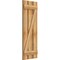 Ekena Millwork Spaced Board-n-Batten Shutters w/Z-Bar, Rough Sawn Western Red Cedar, 17 1/8W x 48H, PR RBS06Z17X048RWR - alternate 4